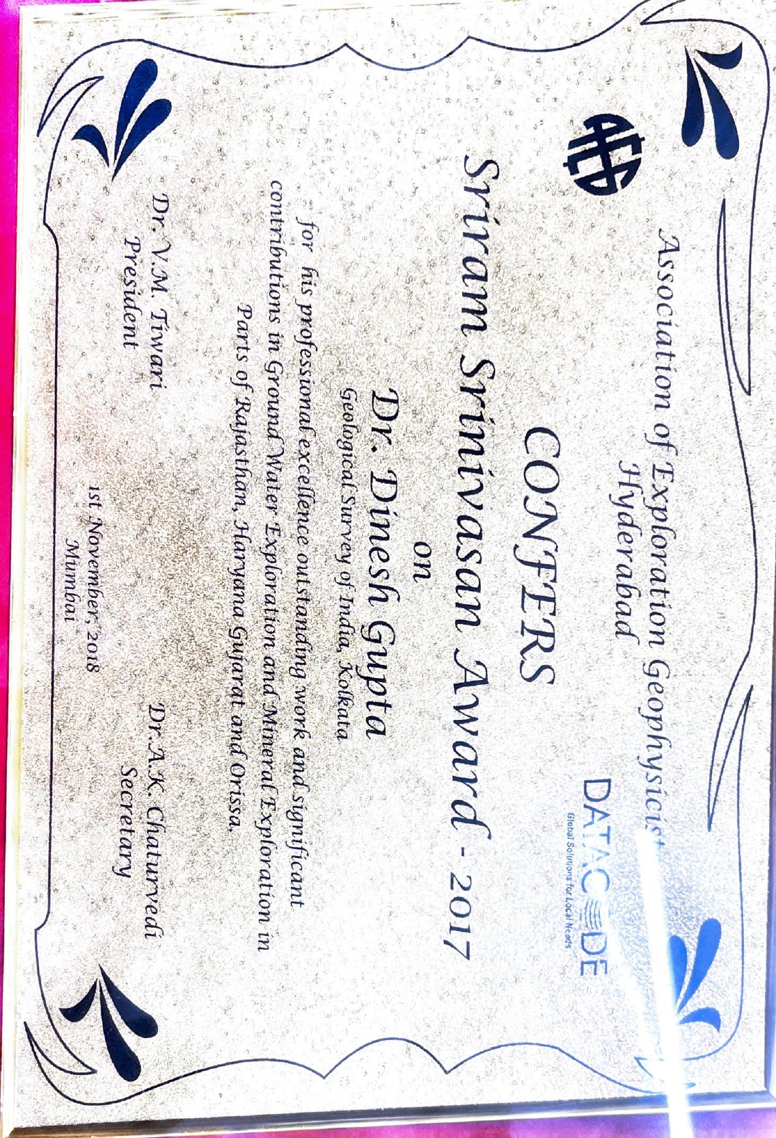Lifetime Achievement (IIT Bombay, 2018)